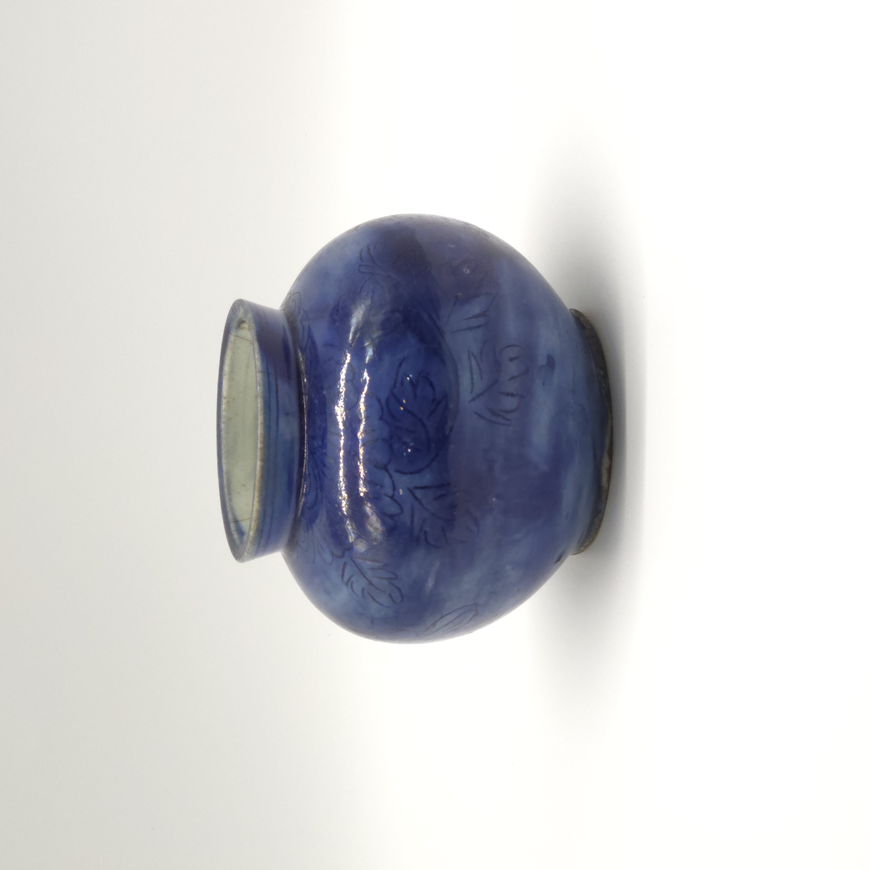 조선 백자청채초화문호