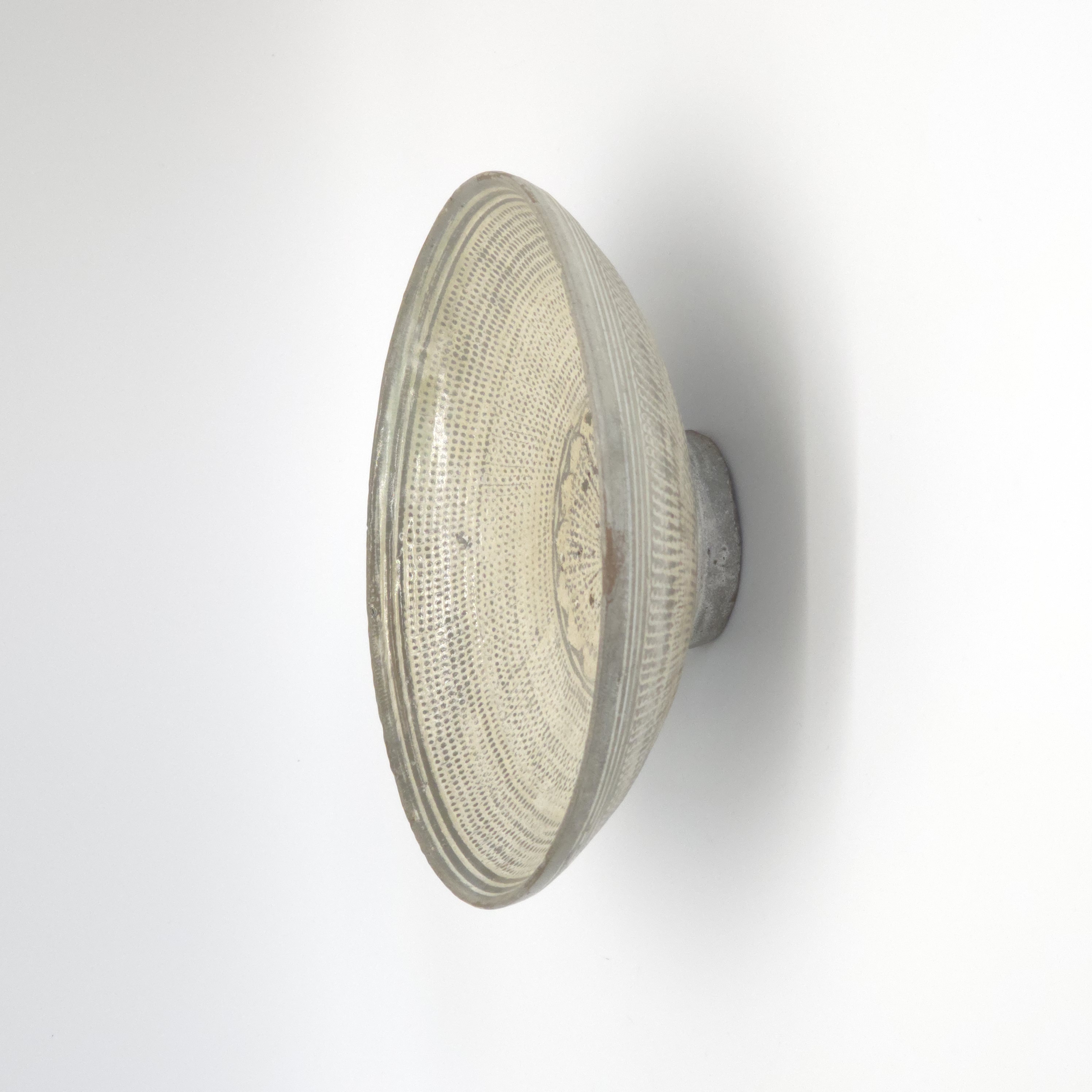 조선 분청사기인화우점문접시