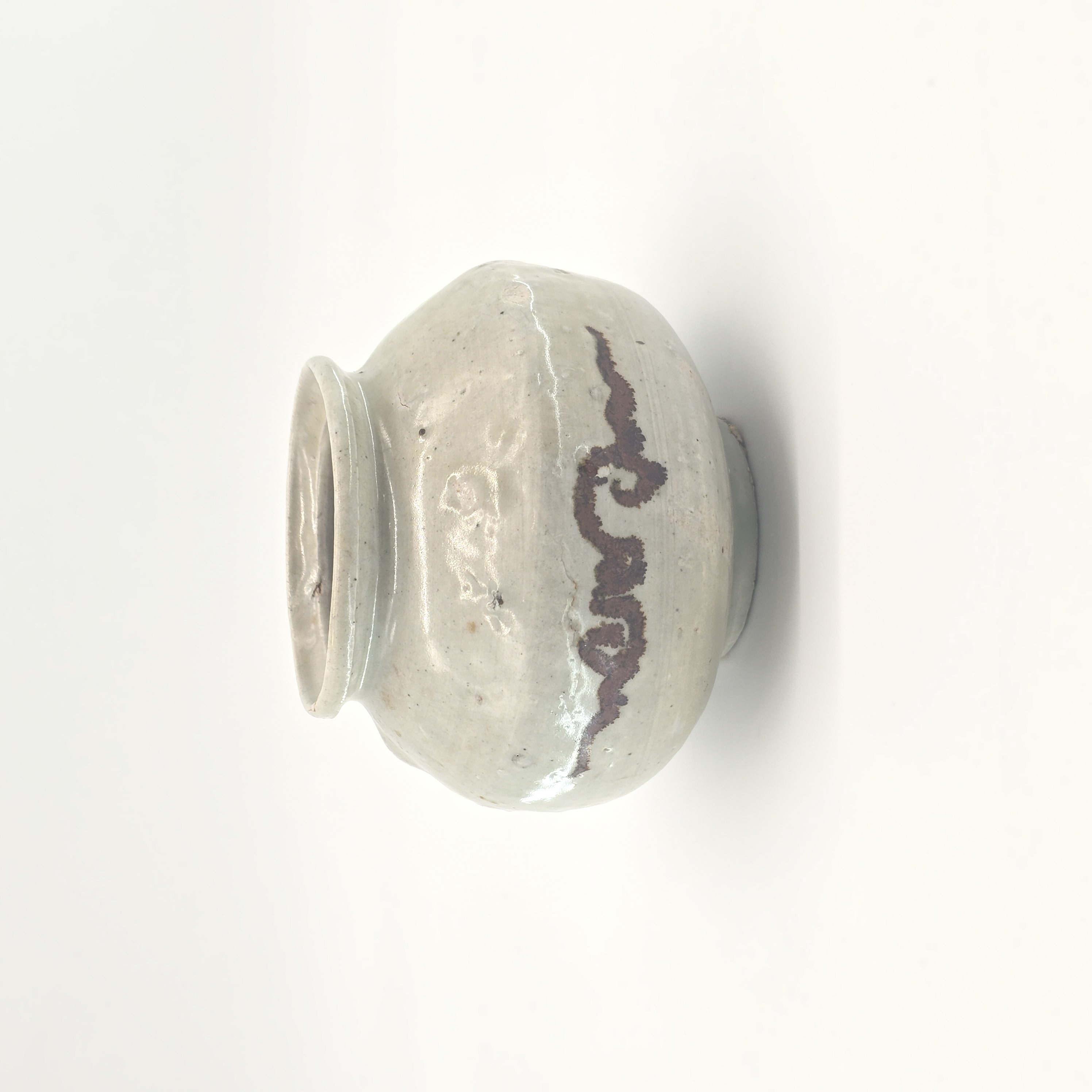 백자 철화 추상문 호